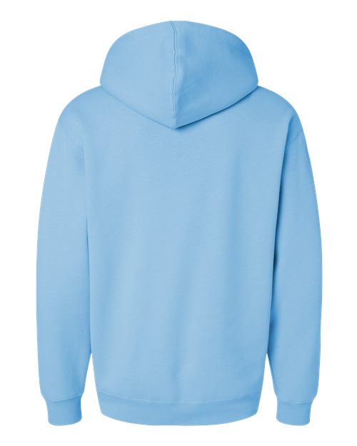 Unisex Heavyweight Hooded Sweatshirt - Blue Aqua Back