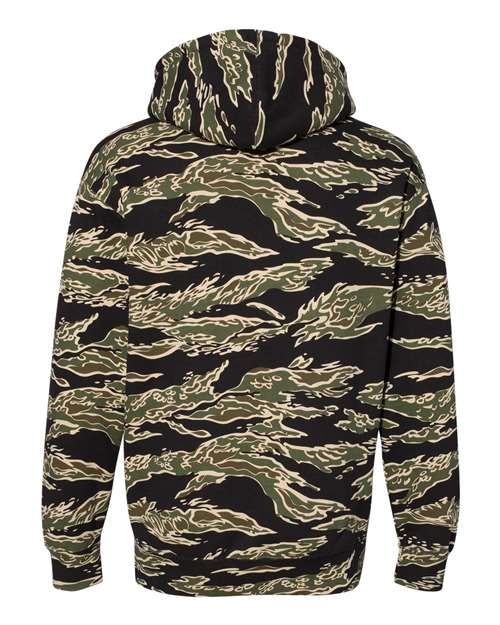 Unisex Heavyweight Hooded Sweatshirt - Tiger Camo Back