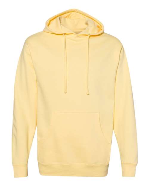 Unisex Midweight Hooded Sweatshirt - Light Yellow Front