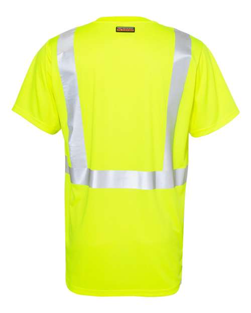 Unisex Black Bottom Class 2 T-Shirt - Lime Back