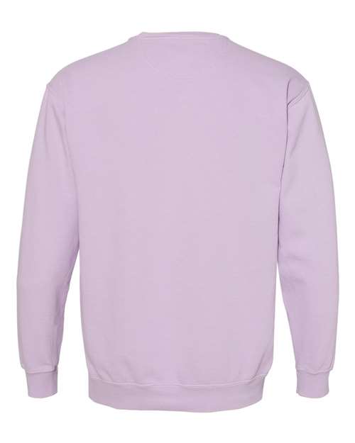 Unisex Garment-Dyed Crewneck Sweatshirt - Orchid Back