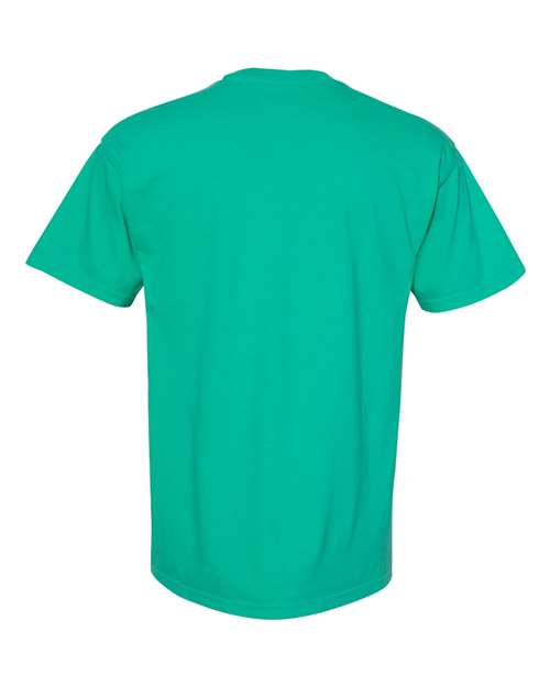 Unisex Garment-Dyed Heavyweight Pocket T-Shirt - Island Green Back