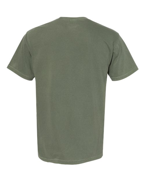 Unisex Garment-Dyed Heavyweight Pocket T-Shirt - Moss Back