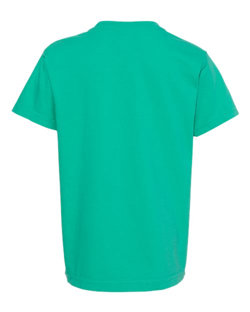 Youth Garment-Dyed Heavyweight T-Shirt - Island Green Back