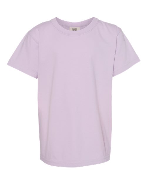 Youth Garment-Dyed Heavyweight T-Shirt - Orchid Front