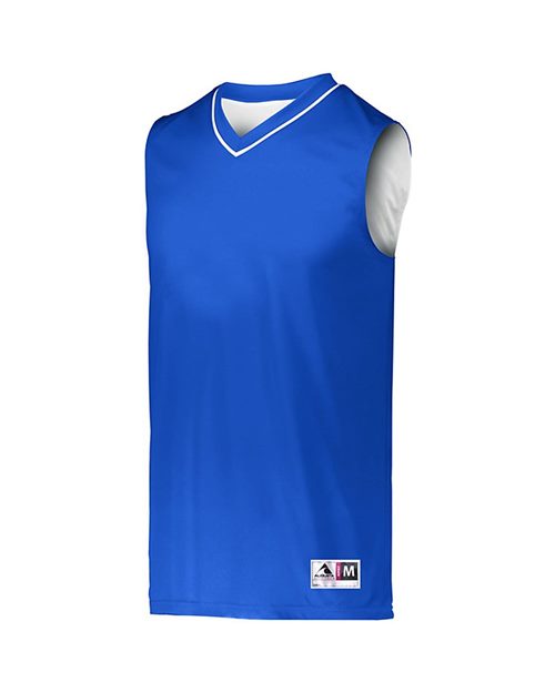 Men's Reversible Two Color Jersey - Black/ White Front