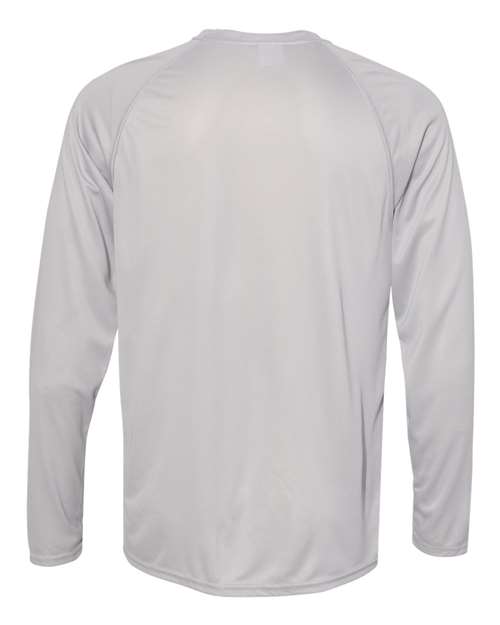 Unisex Attain Color Secure® Performance Long Sleeve T-Shirt - Silver Back