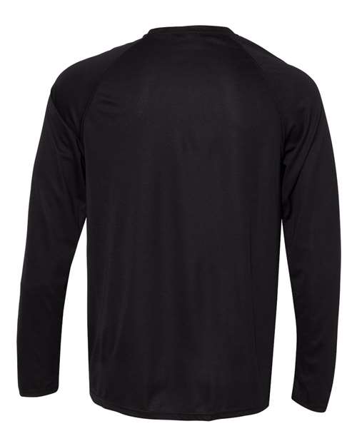 Unisex Attain Color Secure® Performance Long Sleeve T-Shirt - Black Back