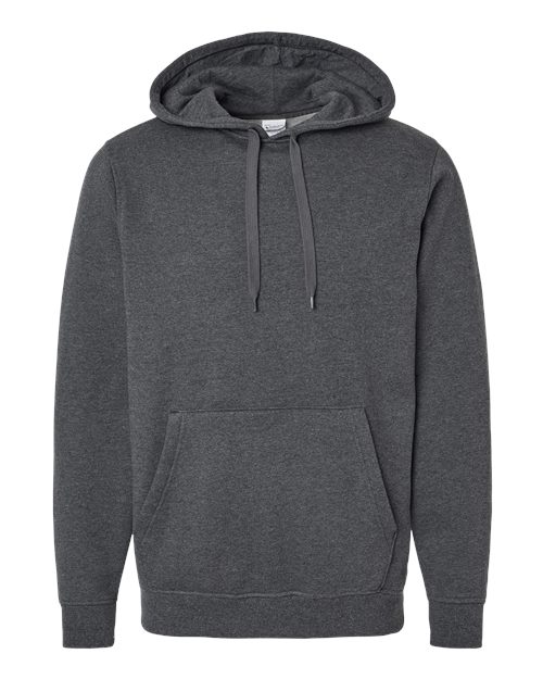 Unisex 60/40 Fleece Hooded Sweatshirt - Carbon Heather Front
