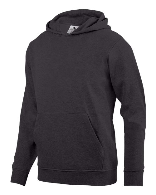 Youth 60/40 Fleece Hooded Sweatshirt - Carbon Heather Front