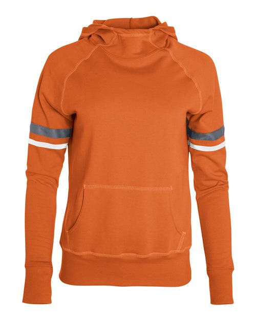 Women's Spry Hooded Sweatshirt - Orange/ White/ Graphite Front