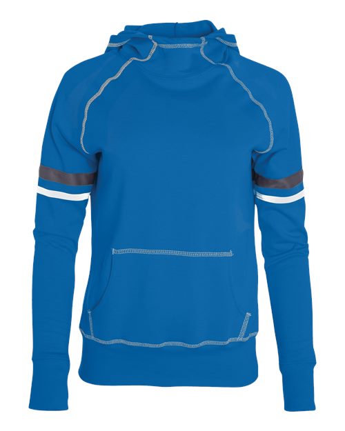 Girls' Spry Hooded Sweatshirt - Royal/ White/ Graphite Front