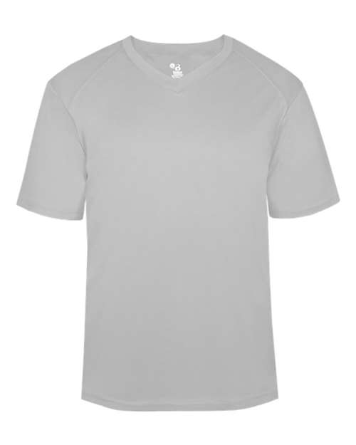 Men's B-Core V-Neck T-Shirt - Silver Front