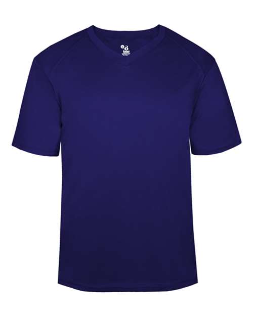 Men's B-Core V-Neck T-Shirt - Purple Front