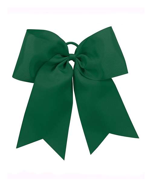 Cheer Hair Bow - Dark Green Front
