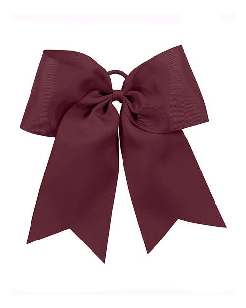 Cheer Hair Bow - Maroon Front