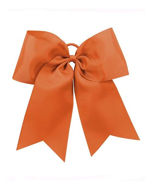 Cheer Hair Bow - Orange Front