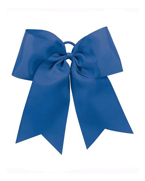 Cheer Hair Bow - Royal Front