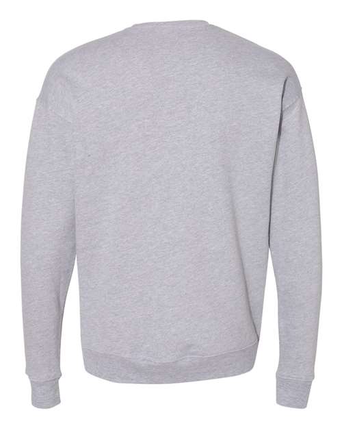 Unisex Sponge Fleece Drop Shoulder Crewneck Sweatshirt - Athletic Heather Back