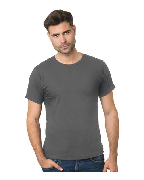 Unisex Fine Jersey T-Shirt - Charcoal Front