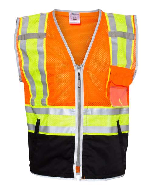 Unisex Premium Brilliant Series® Ultimate Reflective Vest - Orange Front