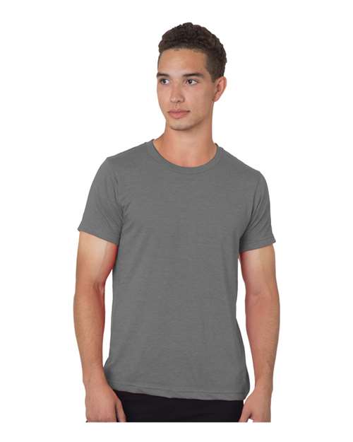 Unisex 50/50 Fine Jersey T-Shirt - Heather Charcoal Front