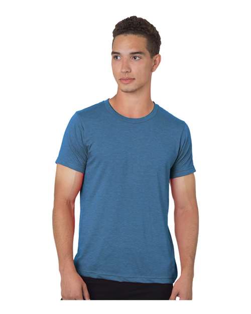 Unisex 50/50 Fine Jersey T-Shirt - Heather Royal Front