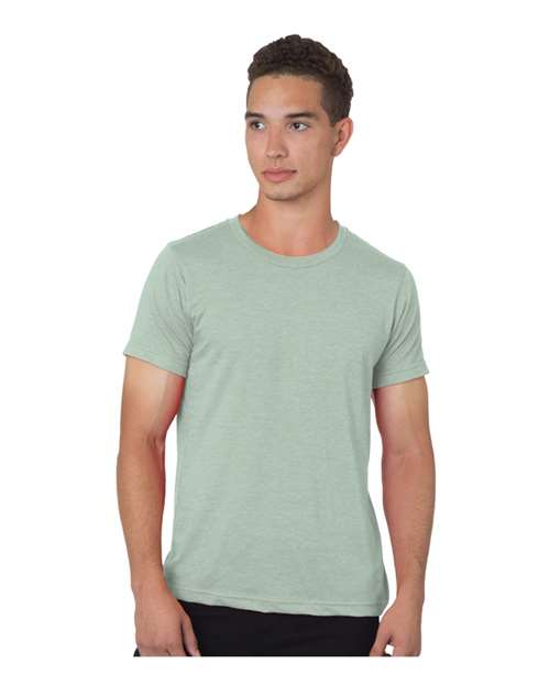 Unisex 50/50 Fine Jersey T-Shirt - Heather Sage Front