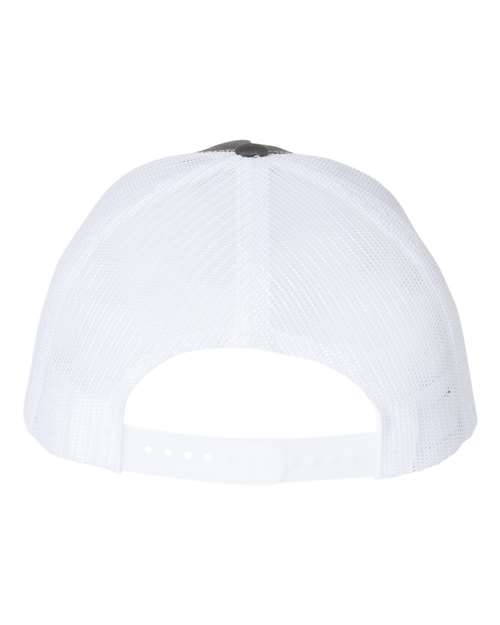 Five-Panel Trucker Cap - Charcoal/ White Back