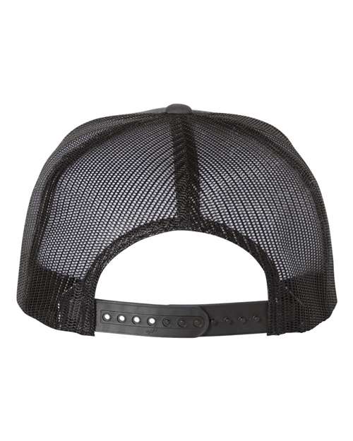 Classic Five-Panel Trucker Cap - Charcoal/ Black Back