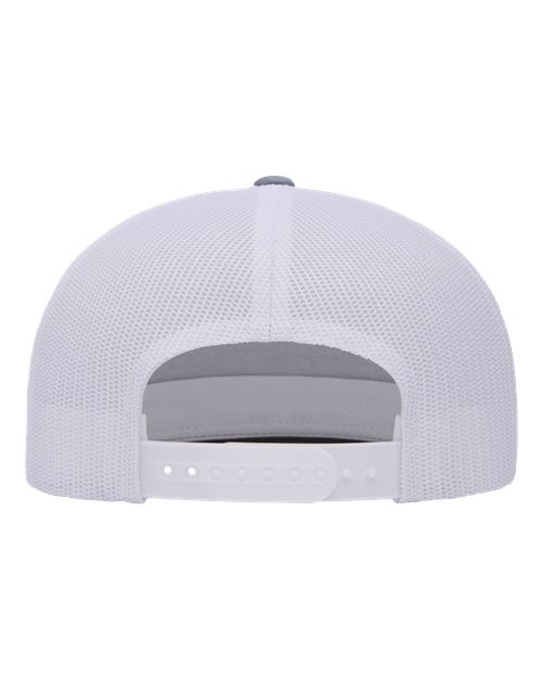 Classic Five-Panel Trucker Cap - Heather/ White Back
