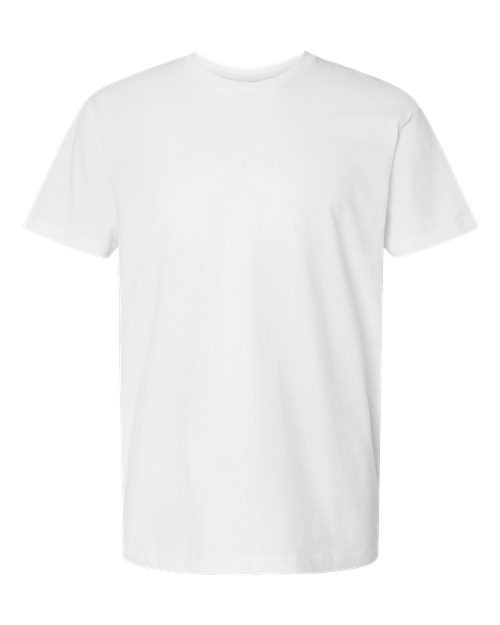 Unisex Fine Jersey Tee - Blended White Front