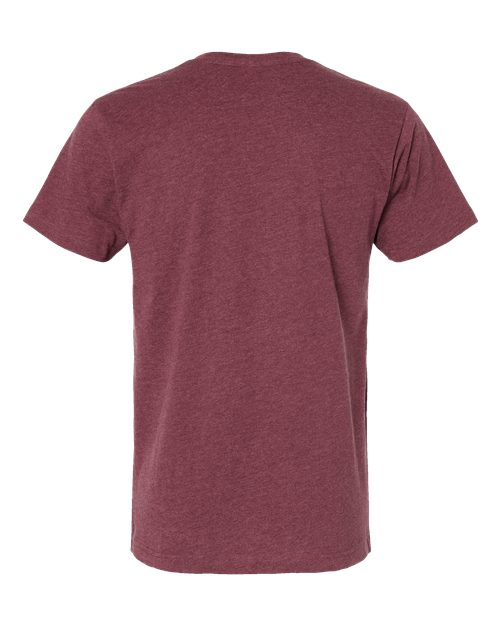 Unisex Fine Jersey Tee - Vintage Burgundy Back
