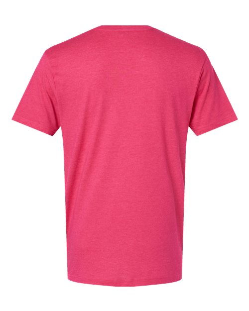 Unisex Fine Jersey Tee - Vintage Hot Pink Back