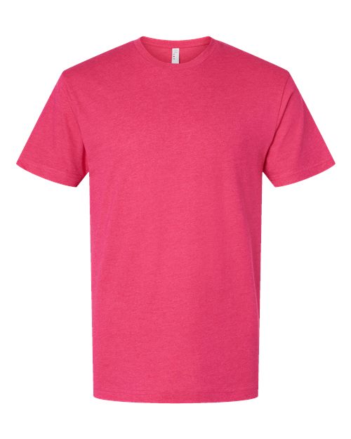 Unisex Fine Jersey Tee - Vintage Hot Pink Front