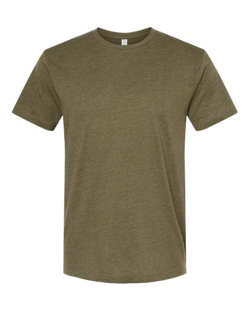 Unisex Fine Jersey Tee - Vintage Military Green Front