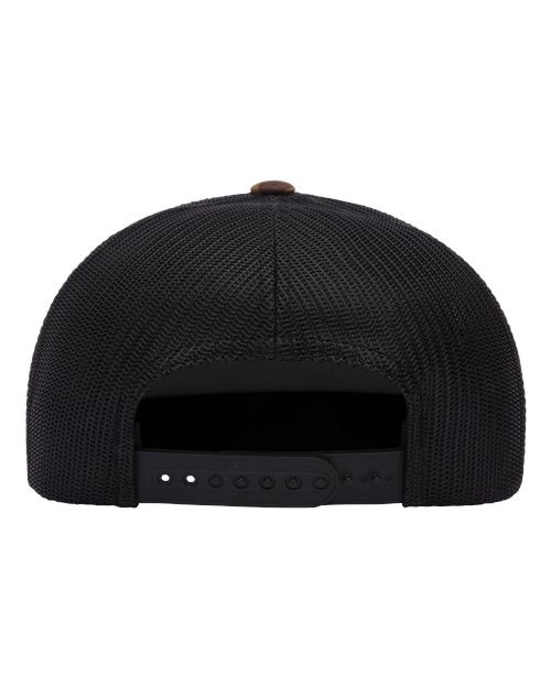 Classic Five-Panel Trucker Cap - Green Camo/ Black Back