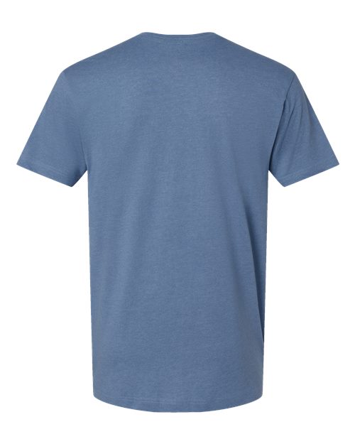 Unisex Fine Jersey Tee - Vintage Indigo Back