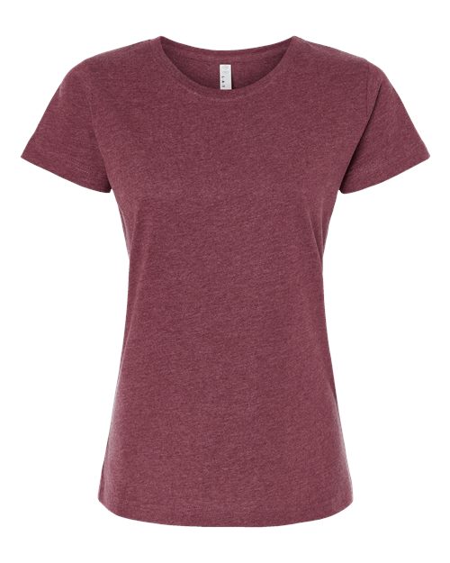 Women's Fine Jersey Tee - Vintage Burgundy Front