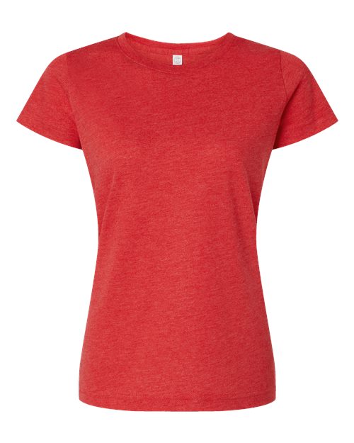 Women's Fine Jersey Tee - Vintage Red Front