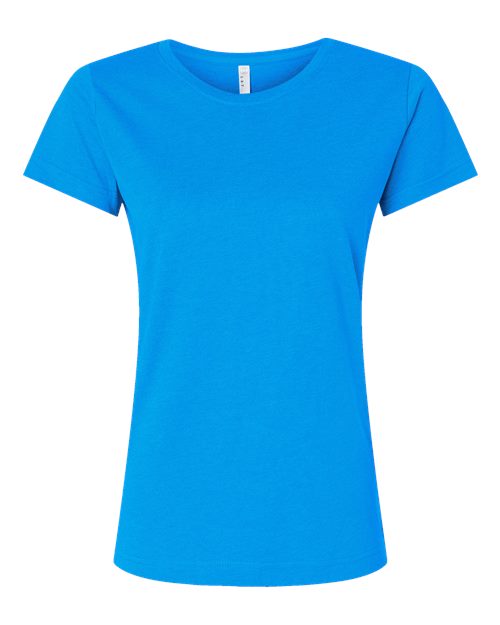 Women's Fine Jersey Tee - Vintage Turquoise Front