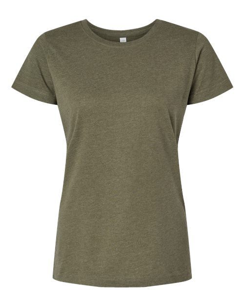 Women's Fine Jersey Tee - Vintage Military Green Front