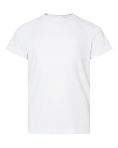 Youth Fine Jersey Tee - Blended White Front