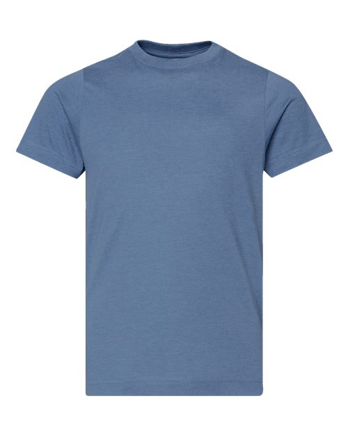 Youth Fine Jersey Tee - Vintage Indigo Front