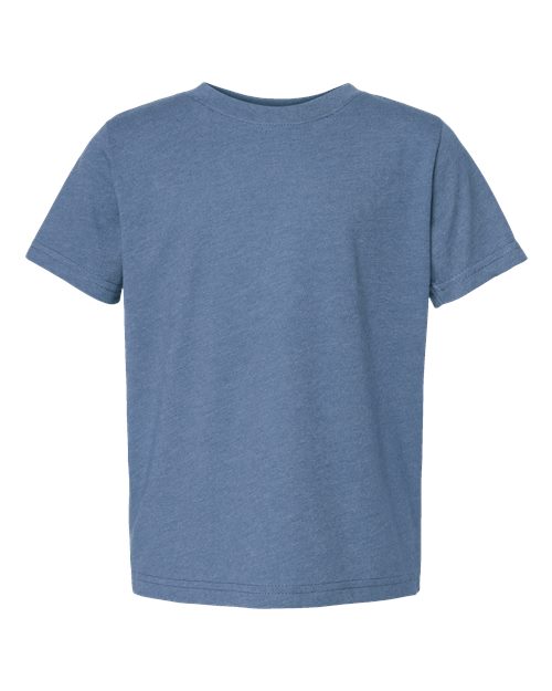 Toddler Fine Jersey Tee - Vintage Indigo Front