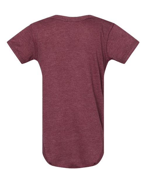 Infant Fine Jersey Bodysuit - Vintage Burgundy Back