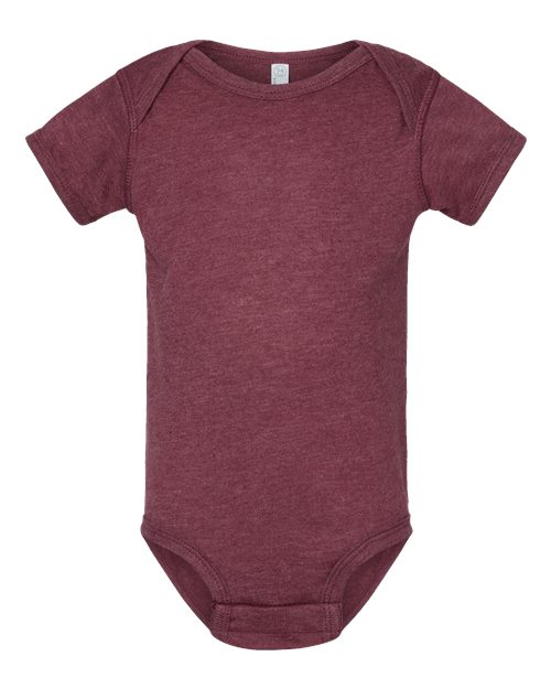 Infant Fine Jersey Bodysuit - Vintage Burgundy Front