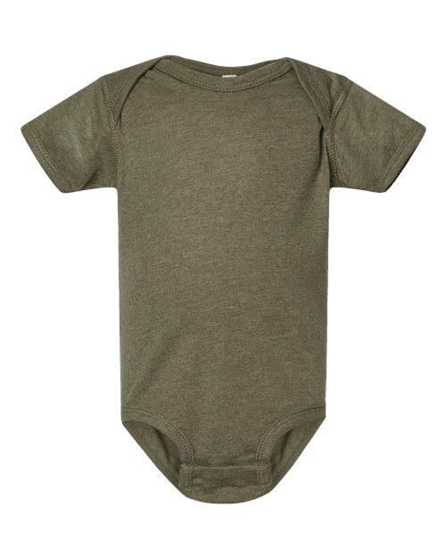 Infant Fine Jersey Bodysuit - Vintage Military Green Front