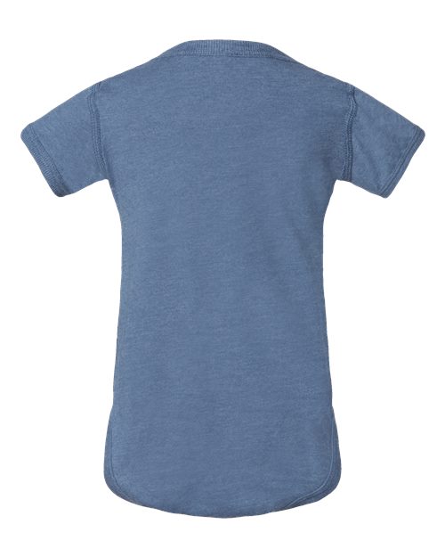 Infant Fine Jersey Bodysuit - Vintage Indigo Back