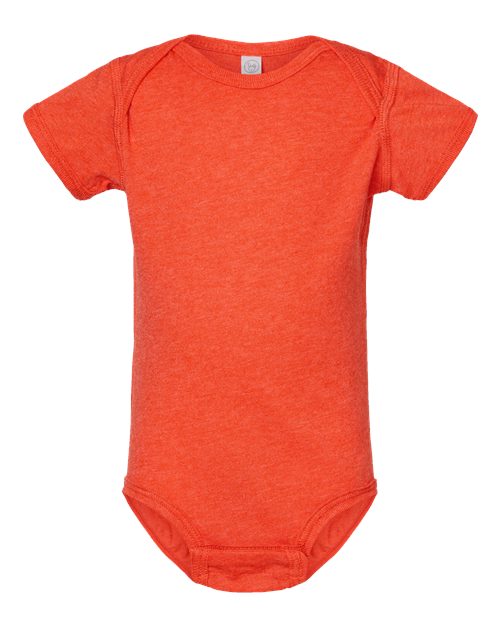 Infant Fine Jersey Bodysuit - Vintage Orange Front